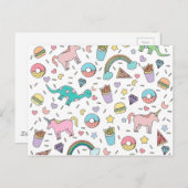 Hübsche Bitte mit Sprinklen oben Postkarte (Vorne/Hinten)