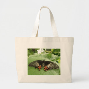 Hübsche Black Red and Gold Butterfly Tasche