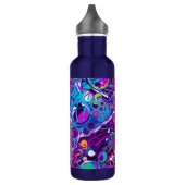 Hübsche Blasen Marmorflüssiges Kunstwerk Edelstahlflasche (Links)