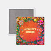 Hübsche, blasenbildende Sonnenstrahlen Magnet (Vorderseite/Rückseite)