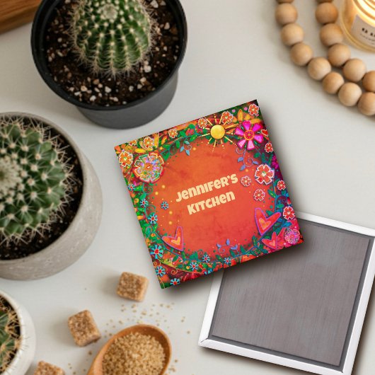 Hübsche, blasenbildende Sonnenstrahlen Magnet