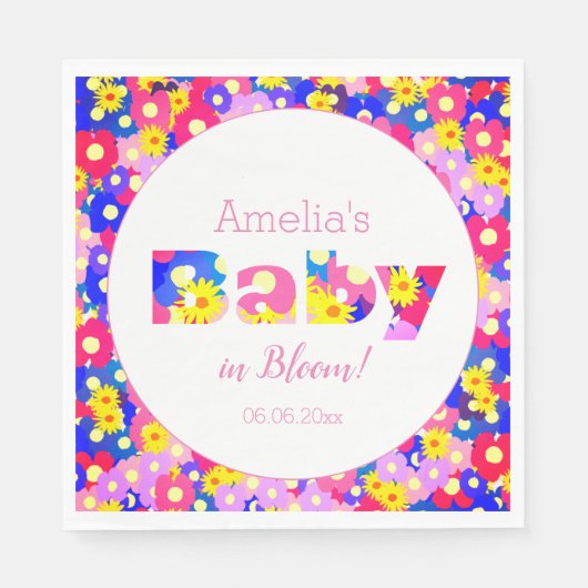 Hübsche BläserBaby-Dusche Serviette (Vorderseite)