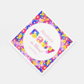 Hübsche BläserBaby-Dusche Serviette (Ecke)