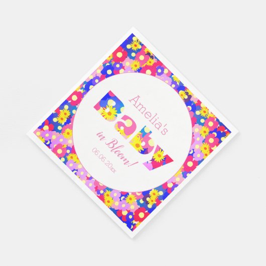 Hübsche BläserBaby-Dusche Serviette (Ecke)