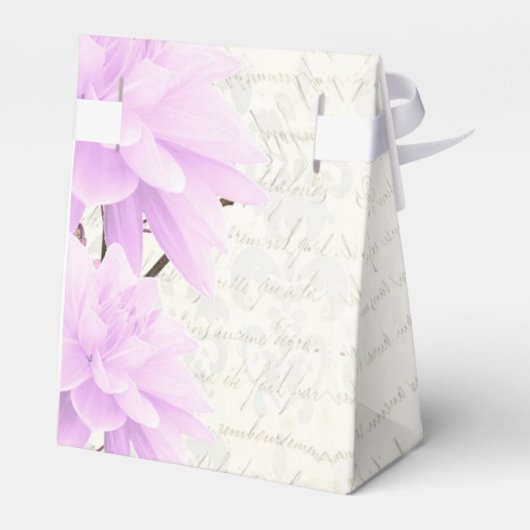 Hübsche blass blühende Blume Geschenkschachtel (Rückseite)