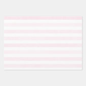 Hübsche, blassrosa Duftstreifen und Blumenmotive Geschenkpapier Set (Vorderseite 2)