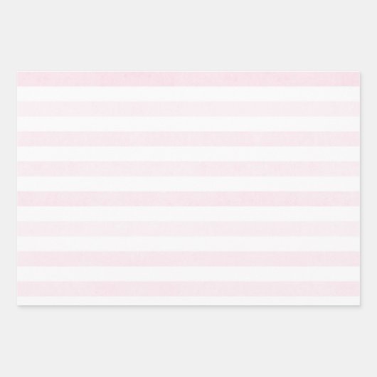 Hübsche, blassrosa Duftstreifen und Blumenmotive Geschenkpapier Set (Vorderseite 2)