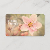 hübsche, blassrosa Traumblumenfotografie Visitenkarte (Vorderseite)