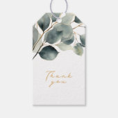 Hübsche Blätter der Eukalyptus-Zweigstelle Geschenkanhänger (Vorderseite)