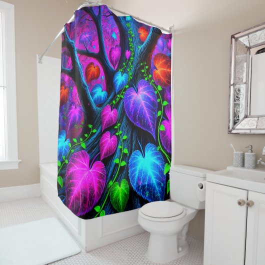 Hübsche Blätter Duschvorhang (Beispiel)