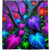 Hübsche Blätter Duschvorhang (Vorderseite)