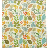 Hübsche Blätter Duschvorhang (Vorderseite)