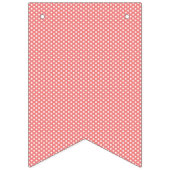 Hübsche Blau- und Korallenmuster Hochzeitsfest Wimpelkette (Zweite Fahne)