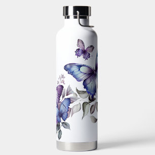 HÜBSCHE BLAU- UND LILA WASSERFELDER TRINKFLASCHE