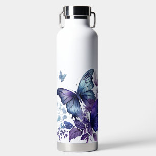 HÜBSCHE BLAU- UND LILA WASSERFELDER TRINKFLASCHE