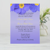 Hübsche blaue Blume Christlich, religiös Einladung (Stehend Vorderseite)