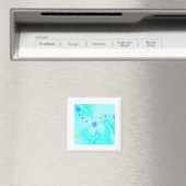 Hübsche blaue Blume Magnet (In Situ (Geschirrspüler))