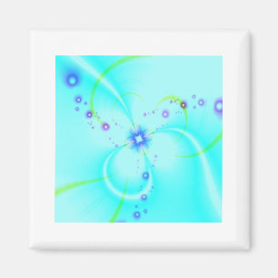 Hübsche blaue Blume Magnet