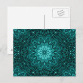 Hübsche Blaue Blume Postkarte (Vorne/Hinten)