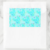 Hübsche blaue Blume Rechteckiger Aufkleber (Tasche)