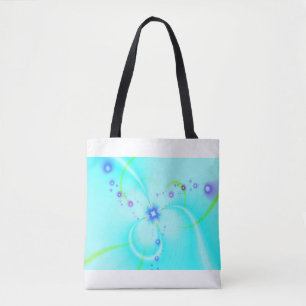 Hübsche blaue Blume Tasche