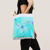 Hübsche blaue Blume Tasche (Von Nahem)