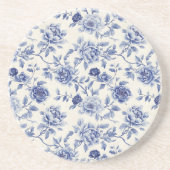 Hübsche blaue Blumen Getränkeuntersetzer (Vorne)