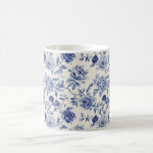 Hübsche blaue Blumen Kaffeetasse (Mittel)