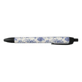 Hübsche blaue Blumen Kugelschreiber (Unterseite)