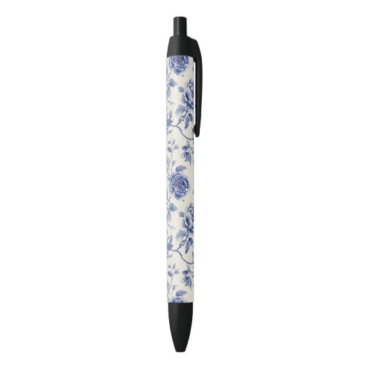 Hübsche blaue Blumen Kugelschreiber (Unterseite (Vertikal))