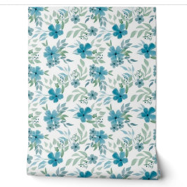 Hübsche blaue Blumen Tapete