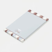 Hübsche Blaue Creme Beige Braune Diamanten   Post-it Klebezettel (angewinkelt)