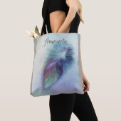 hübsche blaue Federkunst Tasche (Von Nahem)