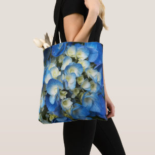Hübsche Blaue Hortensien-Blumen Tasche