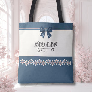 Hübsche blaue kokette Bogen Violin Orchester-Tasch Tasche
