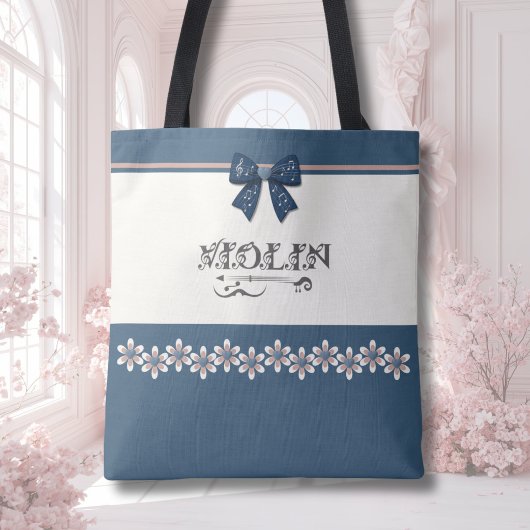 Hübsche blaue kokette Bogen Violin Orchester-Tasch Tasche