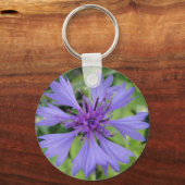 Hübsche blaue Kornblume Schlüsselanhänger (Vorderseite)