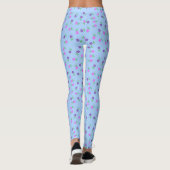 Hübsche blaue Leggings (Rückseite)