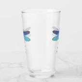 Hübsche Blaue Libelle Trinken Bier Pint Gläser (Rechts)