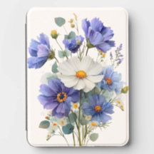 HÜBSCHE BLAUE LILA WEISSE SOMMERBLUMEN
