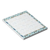 Hübsche Blaue Muschel Seepattern Notizblock (angewinkelt)