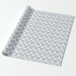 Hübsche blaue Muscheln! Geschenkpapier