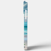 Hübsche Blaue Ozeanwellen und Meerglas Case-Mate iPhone Hülle (Rückseite / Links)