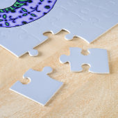 Hübsche blaue puzzle (Seite)