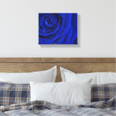 Hübsche blaue Rose Blume am Morgen Leinwanddruck (Insitu (Schlafzimmer))