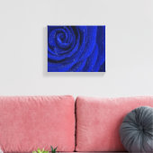 Hübsche blaue Rose Blume am Morgen Leinwanddruck (Insitu (Wohnzimmer))