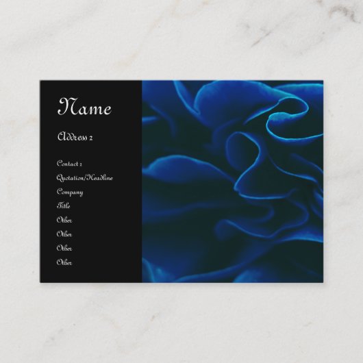 Hübsche blaue Rose Visitenkarte (Vorderseite)