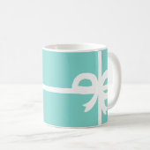 Hübsche blaue Schleife Kaffeetasse (VorderseiteRechts)