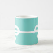 Hübsche blaue Schleife Kaffeetasse (Mittel)