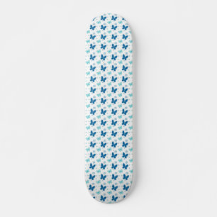 Hübsche blaue Schmetterlinge Skateboard